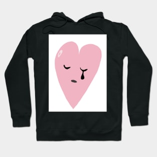 crying heart Hoodie